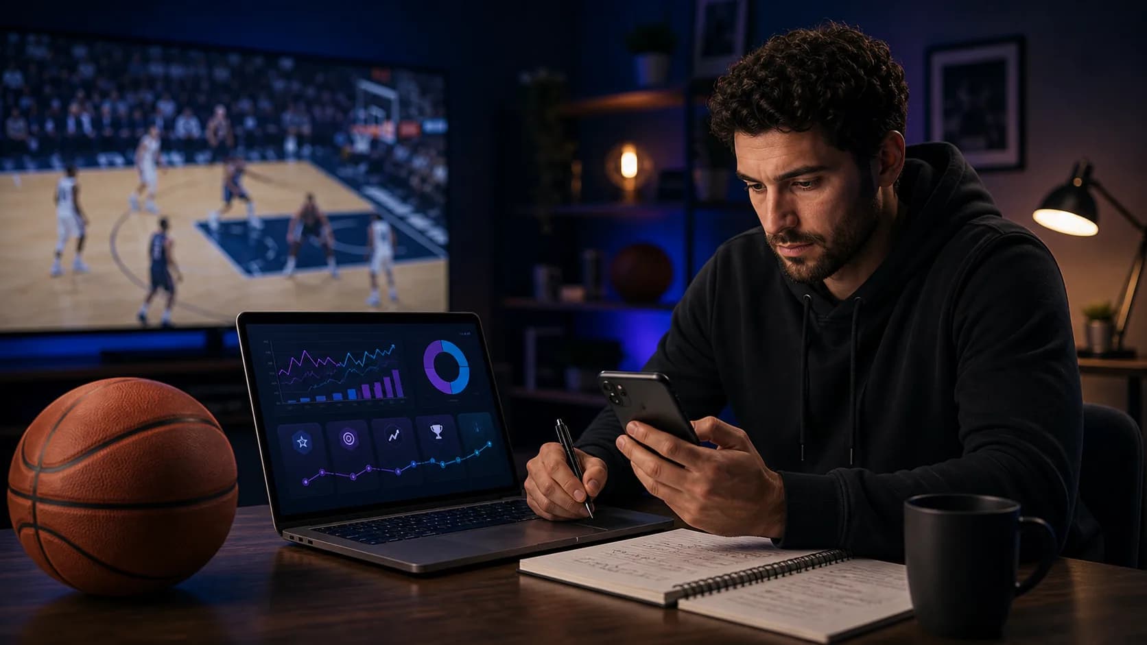 Basketball analyst reviewing an NBA prediction challenge