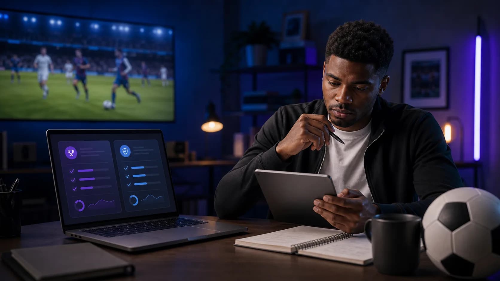 Sports analyst comparing a prediction challenge with sportsbook wagering