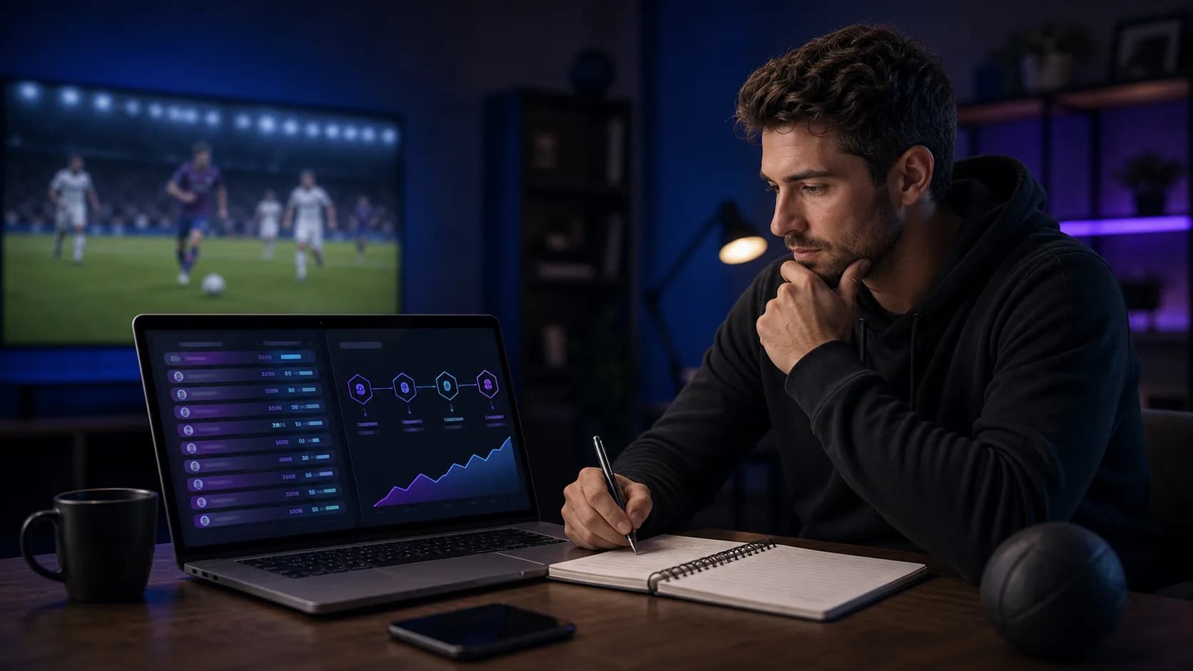 Sports analyst comparing contest leaderboards with challenge milestones